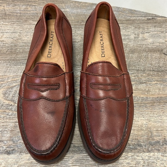 NEW Deercraft Genuine Deerskin Penny Loafers Size 8.5 - Picture 2 of 9